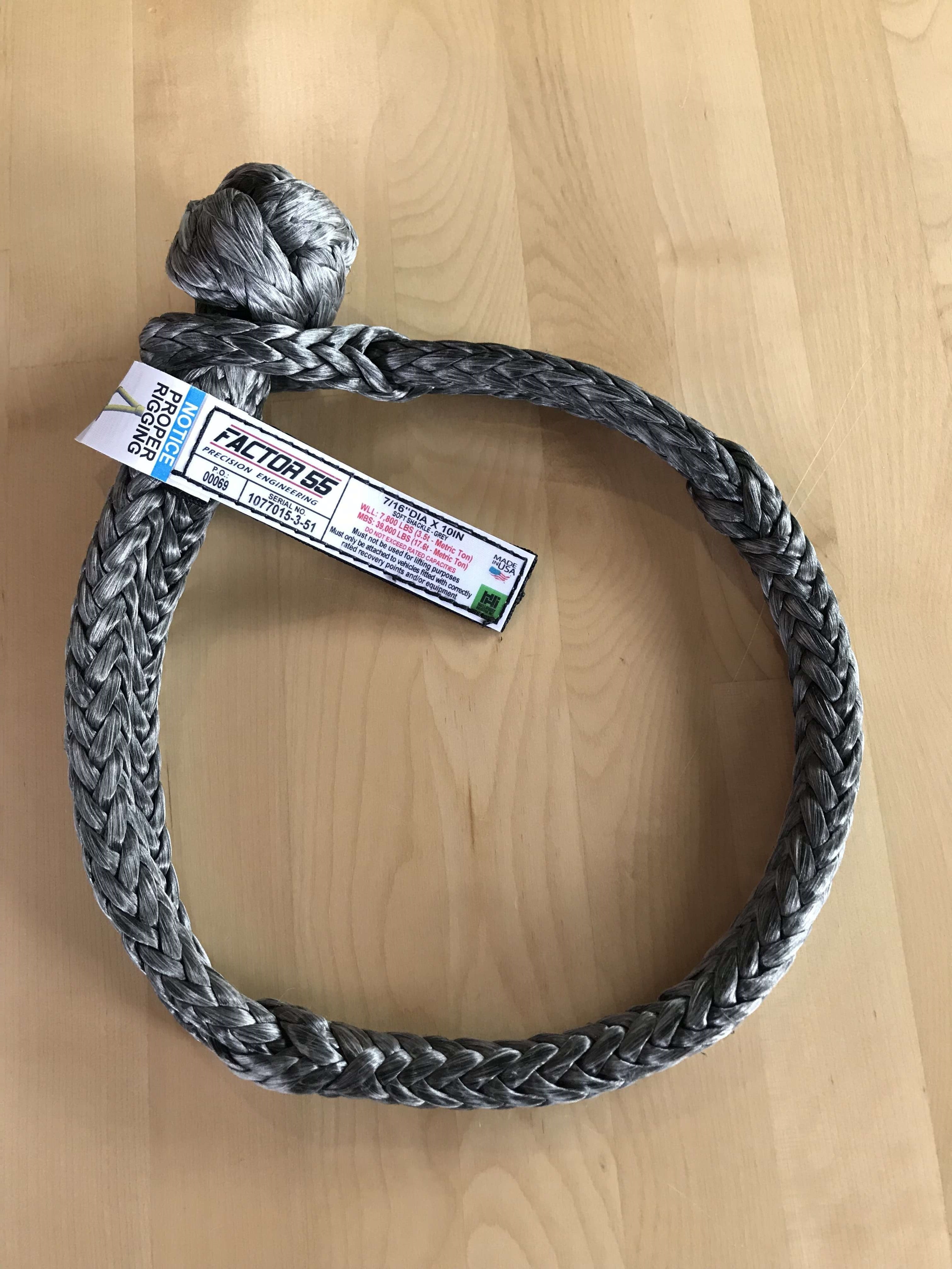 FACTOR 55 STANDARD DUTY SOFT SHACKLE